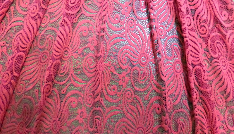 9.Red Wild Flower Lace